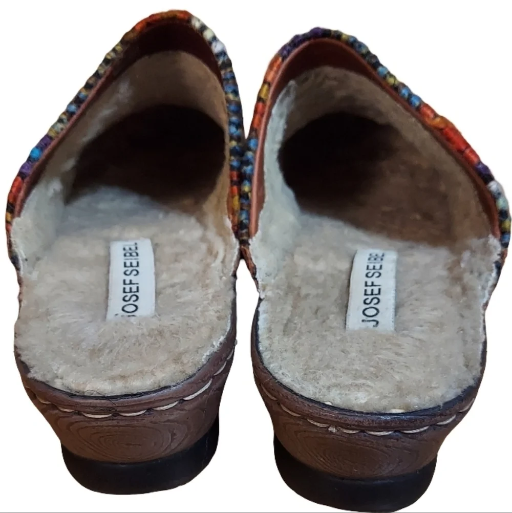 Josef Seibel Leather Catalonia Clog In Color Brandy/Multi - Picture 4 of 16